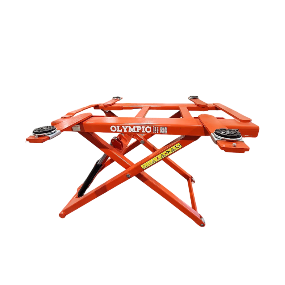 Model: Olympic MRSL-6 / Mid-Rise Scissor Lift / 6,000 LB Capacity Portable / 5-Year Warranty / SHIPS FREE!