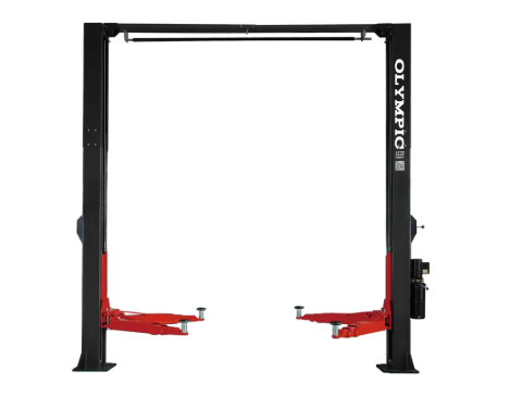 Model: 2PCFHD-15 / 15,000‐lb. Gold Series HDXL / Symmetric Post / Clear floor / Single Point Lock Release / Long Reach Extension Arms / 2-Stage Foot Pads / 10-Year Warranty / 174″ H X 156″ W