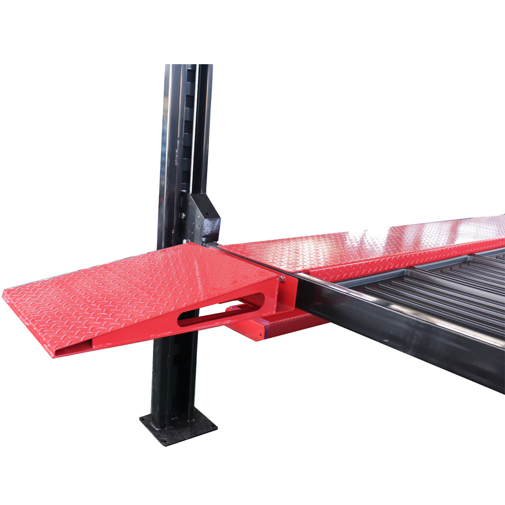 Model: Olympic 4P-4032XL / Three Level 3-Car Stacking Lift / 9,000 and 7,000 Lb. Capacity / Extended Length, Width & Height / 256″ L X 114″ W / 10-Year Warranty / SHIPS FREE