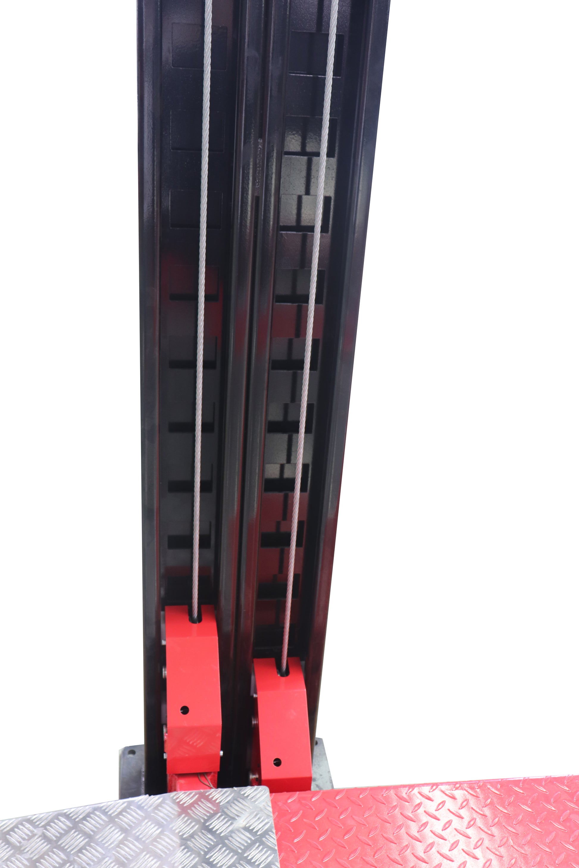 Model: Olympic 4P-4032XL / Three Level 3-Car Stacking Lift / 9,000 and 7,000 Lb. Capacity / Extended Length, Width & Height / 256″ L X 114″ W / 10-Year Warranty / SHIPS FREE