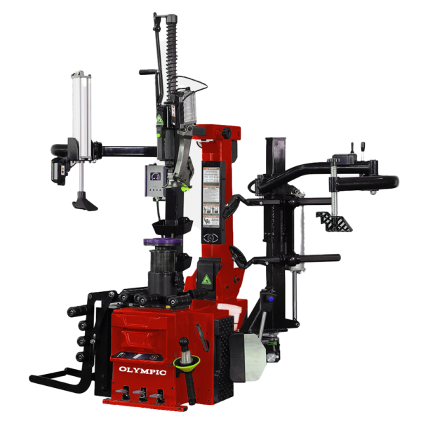 Model: Olympic T-999E / T999-E Rim-Lock Deluxe All-In-One Tire Changer / Pneumatically Operated Tilting Column / Double Assist Arms / Extra Large Capacity / 5-Year-Warranty / SHIPS FREE!
