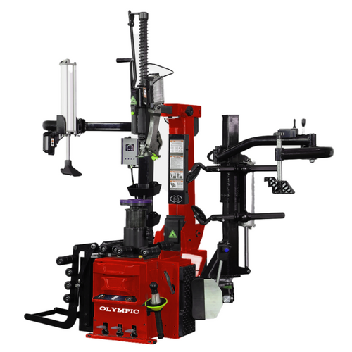 Model: Olympic T-999E / T999-E Rim-Lock Deluxe All-In-One Tire Changer / Pneumatically Operated Tilting Column / Double Assist Arms / Extra Large Capacity / 5-Year-Warranty / SHIPS FREE! OLYMPIC EQUIPMENT