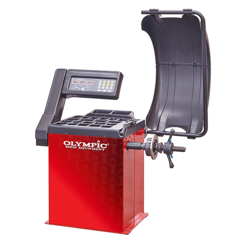 Model: W810 / The Olympic W810 Direct Drive 2D Wheel Balancer / Computerized / 2D LCD Display / Low Rotation Motorized Wheel Balancer / 3-Year Warranty OLYMPIC EQUIPMENT