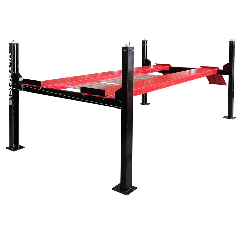 Olympic 4PHDXL-12 12,000 lb Heavy-Duty 4-Post Car & Truck Storage Lift – Extra-Wide Maintenance Lift