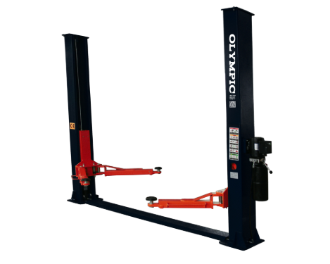 Model: 2PBP-10 / 10,000‐lb. Silver Series / Base Plate 2-Post Lift / Dual Point Lock Release / 2-Stage Arms / 2-Stage Foot Pads / 5-Year Warranty / 110″ H X 130″ W