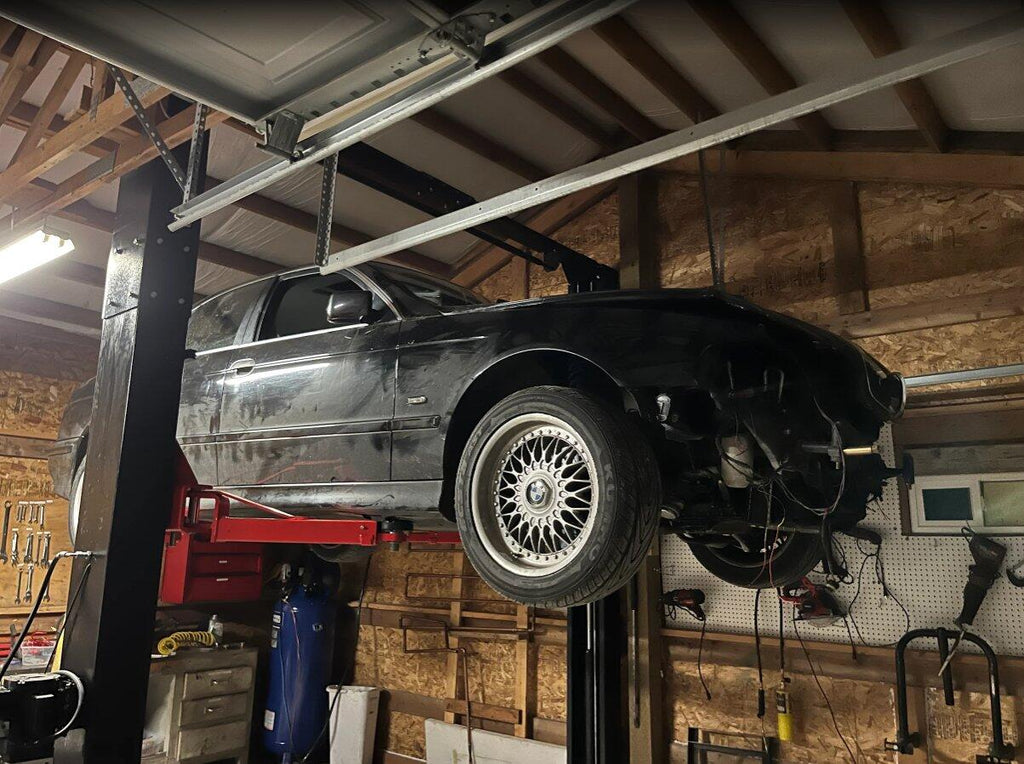 Olympic 2PCF-9 9,000 lb 2-Post Clear Floor Car Lift – Symmetric Arms, 2-Stage Adapters, 10-Year Warranty