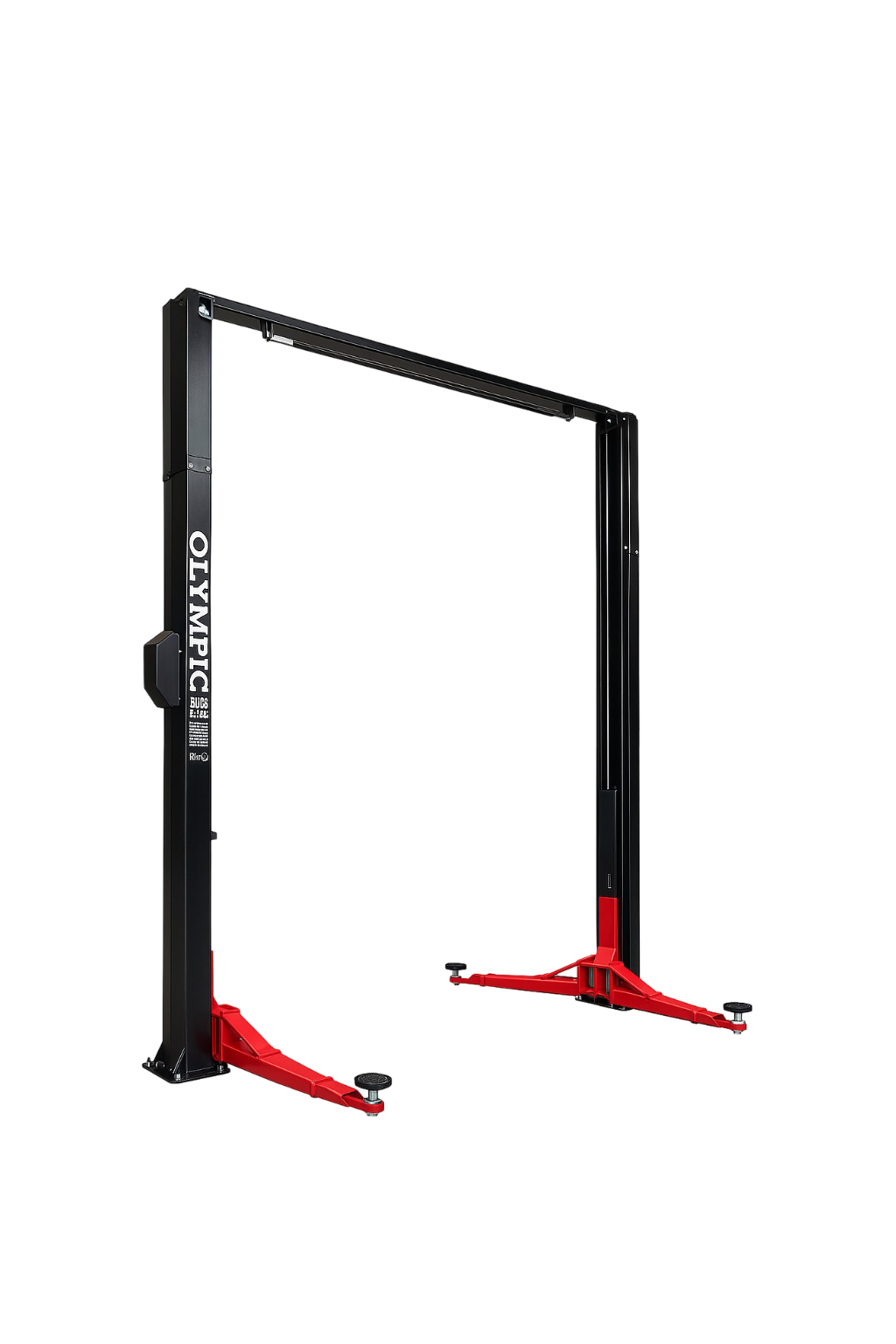 Model: Olympic 2PCFHD-12 / 12,000‐lb. HDXL / Symmetric Post / Clear floor / Single Point Lock Release / 3-Stage Arms / 3-Stage Foot Pads / 174″ H X 156″ W / 10-Year Warranty / SHIPS FREE!