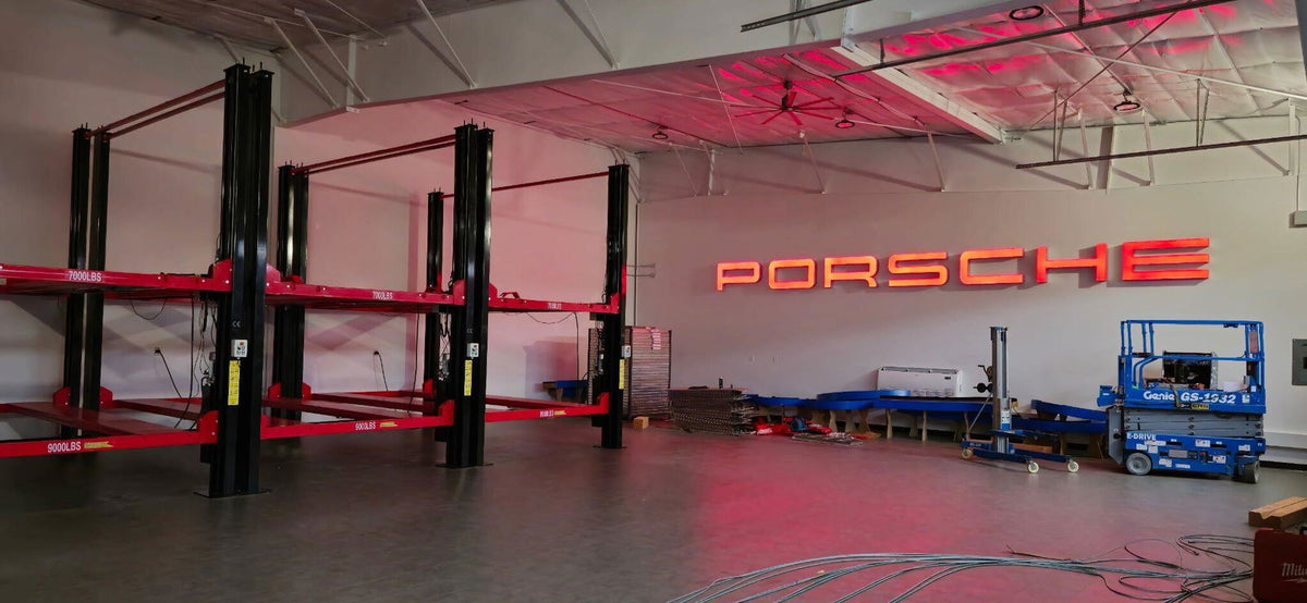 Olympic Triple Stacker-XL 4-Post 3-Car Storage Lift – 16,000 lb Capacity