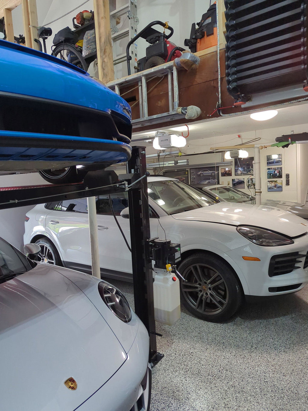 Olympic 4PC-6 Little Buddy 6,000 lb Compact Portable 4-Post Car Storage & Maintenance Lift – Low-Profile Vehicle Lift – 10-Year Warranty – Free Shipping