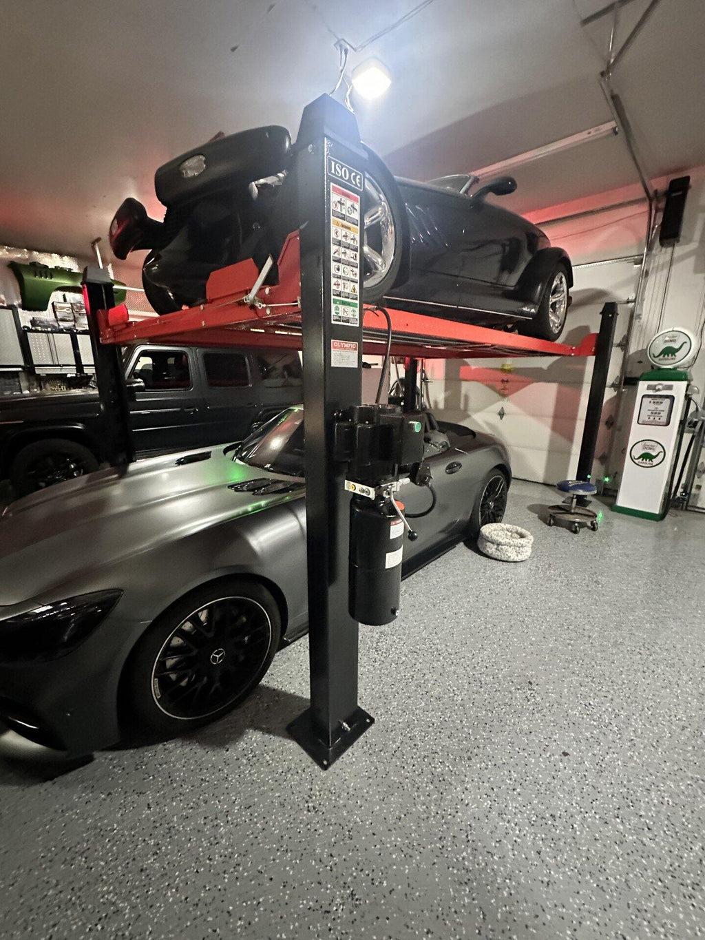 Olympic 4PML-9 9,000 lb Portable Car Storage & Maintenance Lift – 108″ W x 198″ L