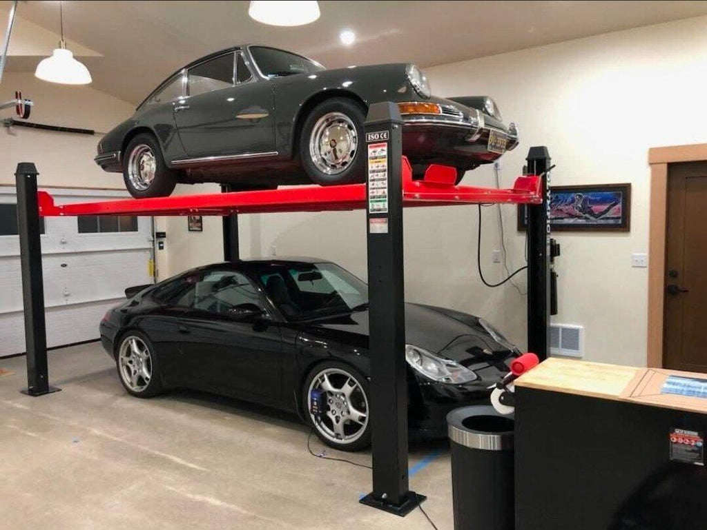 Olympic 4PML-9 9,000 lb Portable Car Storage & Maintenance Lift – 108″ W x 198″ L