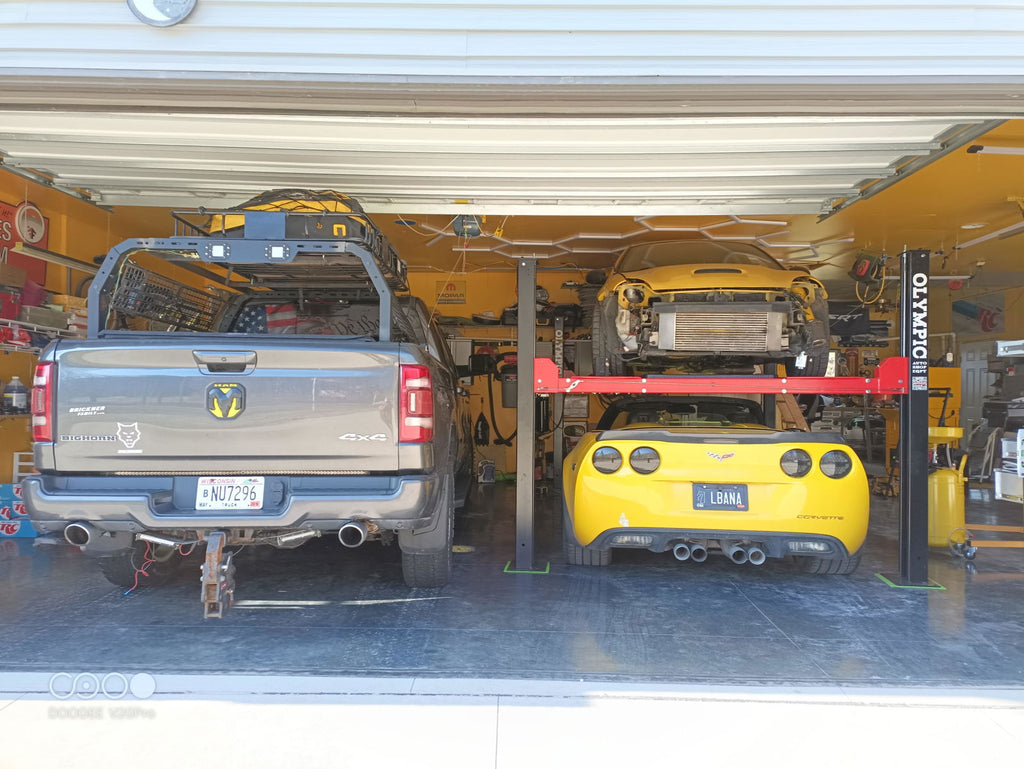 Olympic 4PML-9 9,000 lb Portable Car Storage & Maintenance Lift – 108″ W x 198″ L