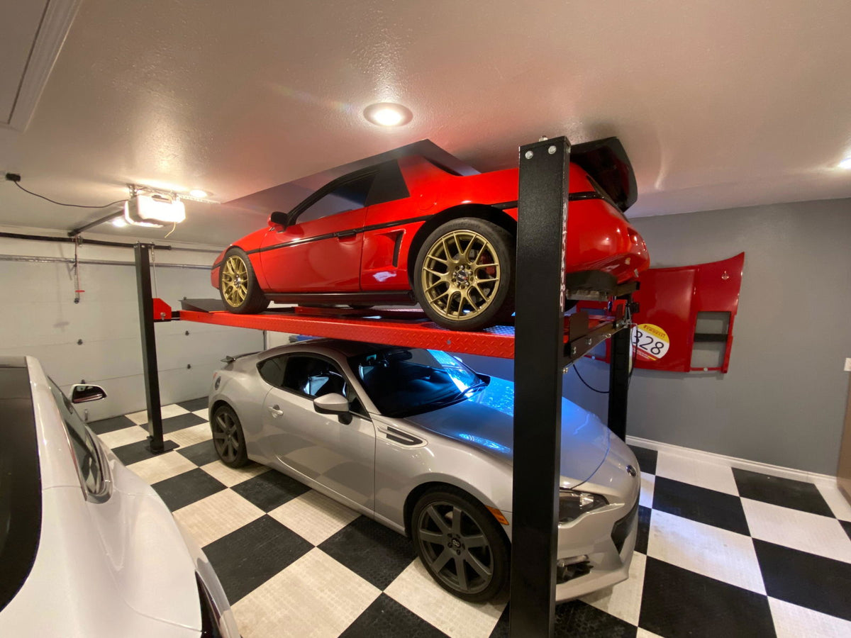Olympic 4PML-9 9,000 lb Portable Car Storage & Maintenance Lift – 108″ W x 198″ L