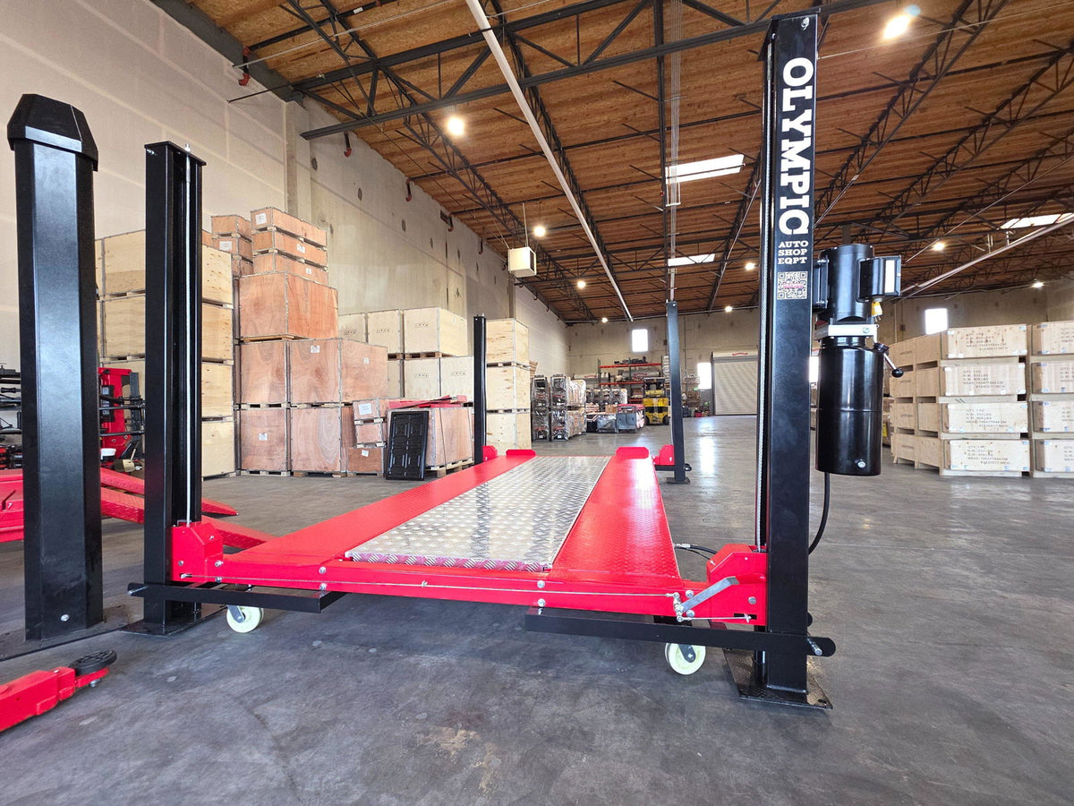 Olympic 4PML-9 9,000 lb Portable Car Storage & Maintenance Lift – 108″ W x 198″ L