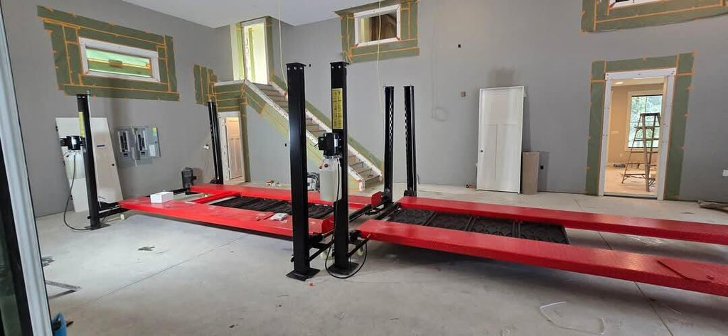Olympic 4PML-9 9,000 lb Portable Car Storage & Maintenance Lift – 108″ W x 198″ L