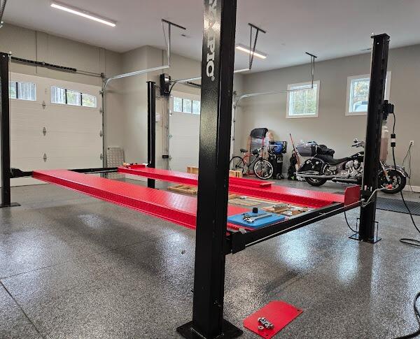 Olympic 4PML-9 9,000 lb Portable Car Storage & Maintenance Lift – 108″ W x 198″ L