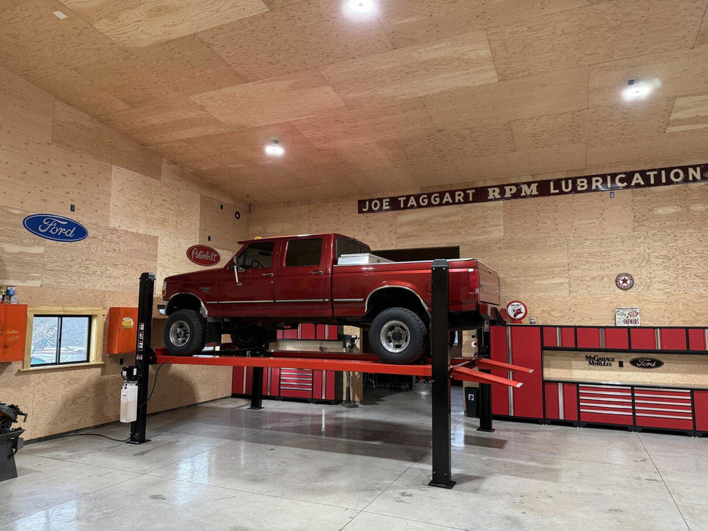 Olympic 4PXL-10 “The Dually” 10,000 lb Portable 4-Post Car & Truck Lift – Adjustable Width