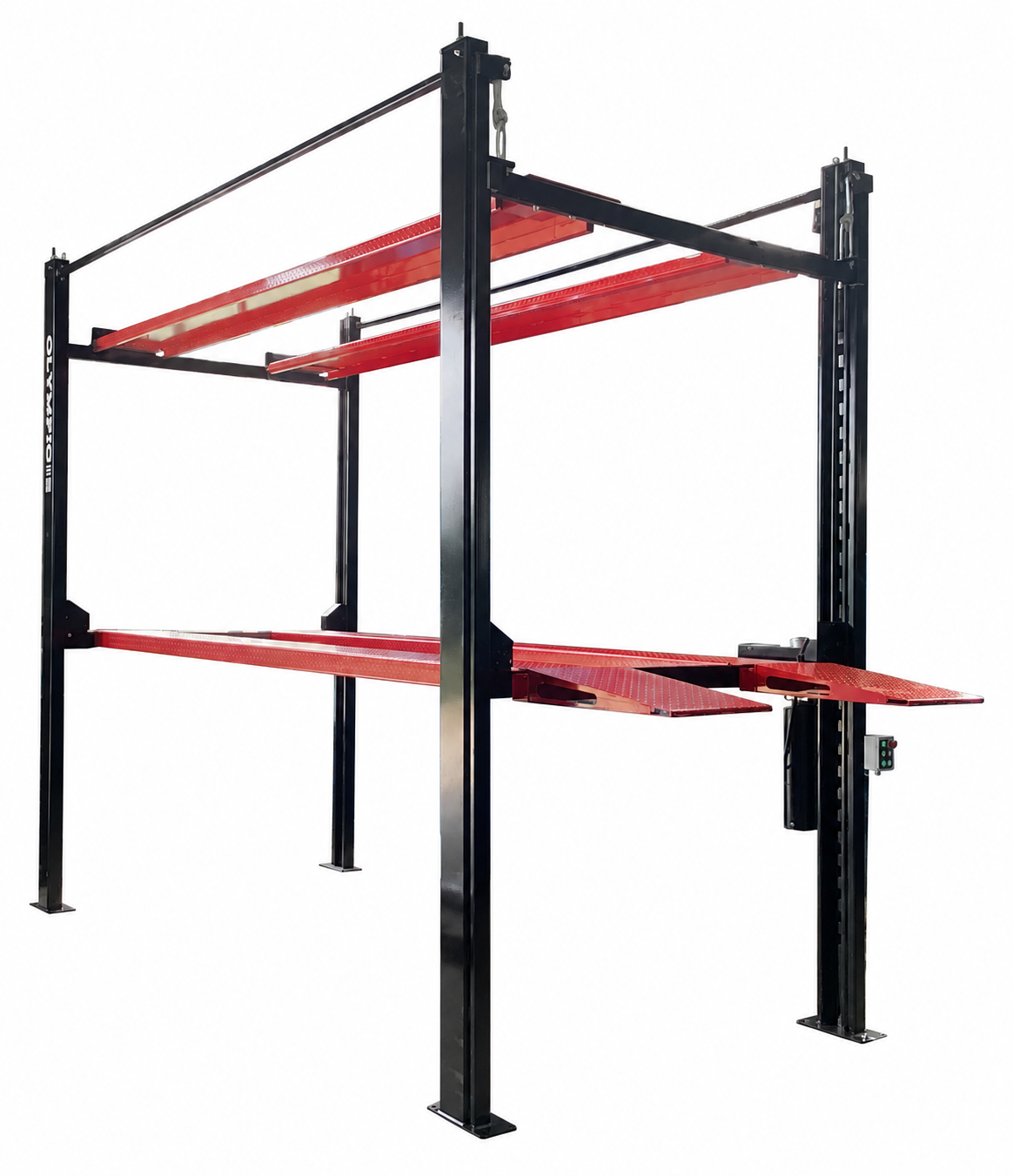 Olympic Triple Stacker-XL 4-Post 3-Car Storage Lift – 16,000 lb Capacity