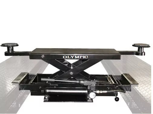 Model: FBCJ-6 / 6,000 lb. Center Bridge Jack For 4-Post Lifts / Hand Pump Hydraulic Ram / Adjustable Arms / For 4PHR-9, 4PXW-10 / 5-Year Warranty