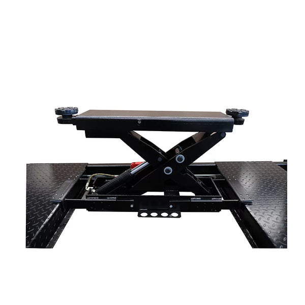 Model: 4PHDA-RJ / 7,000 lb. Center Bridge Jack for Open Front Alignment Lifts / Air Hydraulic Ram / Adjustable Arms / Fits 4PHDA-11 and 4PHDA-15, 5-Year Warranty