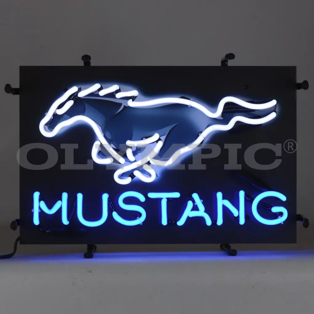 Model: O-5SMLMJ / Ford Mustang Junior Neon Sign With Backing