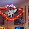 Model: O-FLYINGA / Rotating Flying A Gas & Oil Neon Sign Exclusive Vintage Recreation