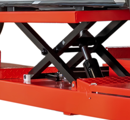 Model: Olympic 4PXL-10B / “The Dually” Portable lift with Built-in Scissor Jacks 10,000 lb. Maintenance & Storage Lift / Adjustable Width Runway / 84″ Storage Space / 125″ Between Posts / 229″ Platform Length / 10-Year Warranty / SHIPS FREE!