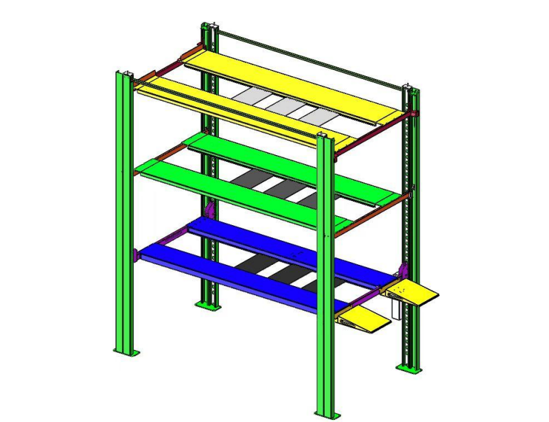 "The Four Stacker" Four-Level Car Storage Lift - Triple-Capacity 5,500 / 4,400 / 4.400 lb. Platforms | 10-Year Warranty | Free Shipping