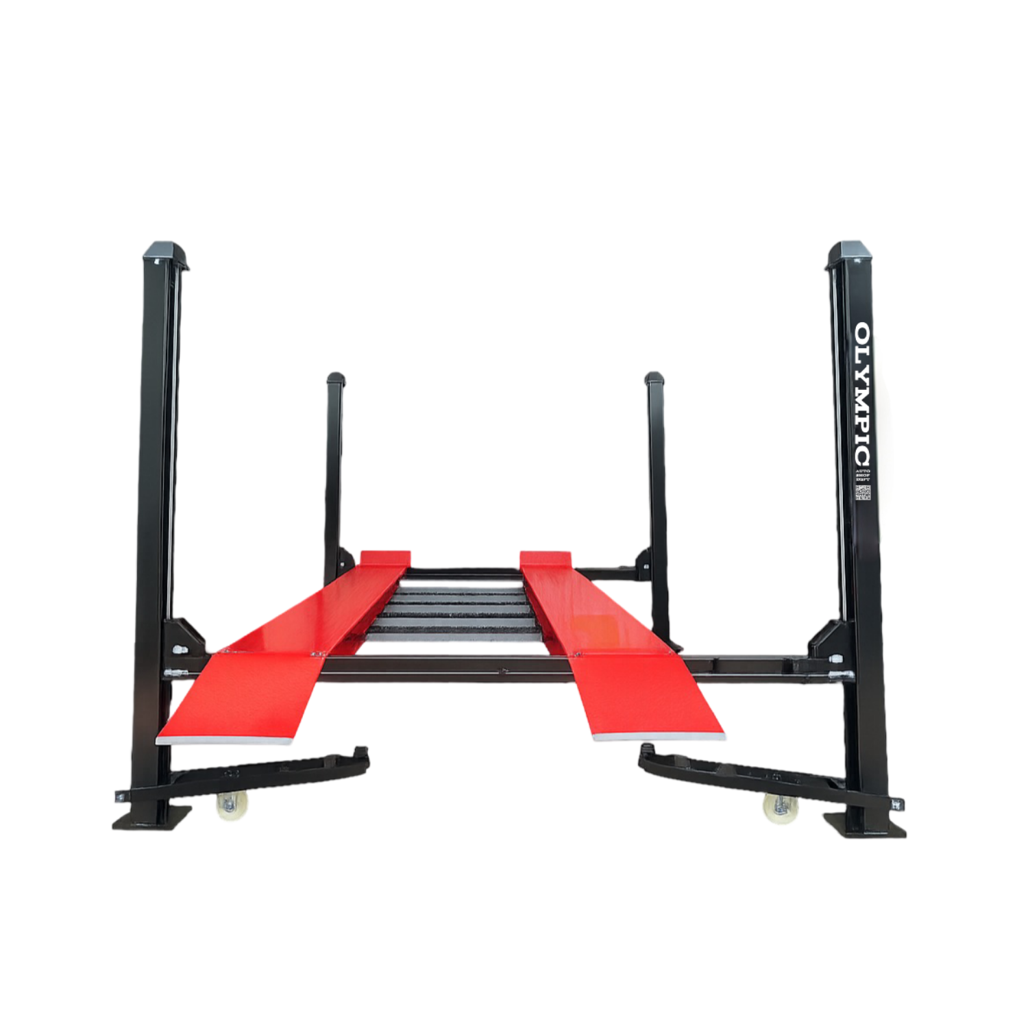 Model: Olympic HDMBL-9 / 9,000 lb. Portable Boat & Trailer Storage Lift / Extra Wide / Adjustable Width Runway / Sliding Hitch Wheel Rest / 137″ W X 199″ L / 10-Year Warranty / SHIPS FREE!