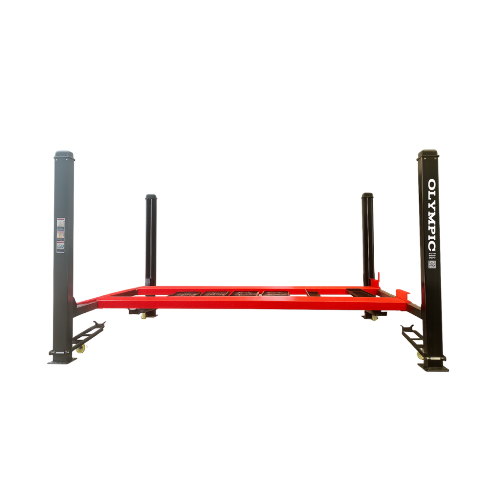 Model: Olympic HDMBL-9 / 9,000 lb. Portable Boat & Trailer Storage Lift / Extra Wide / Adjustable Width Runway / Sliding Hitch Wheel Rest / 137″ W X 199″ L / 10-Year Warranty / SHIPS FREE!