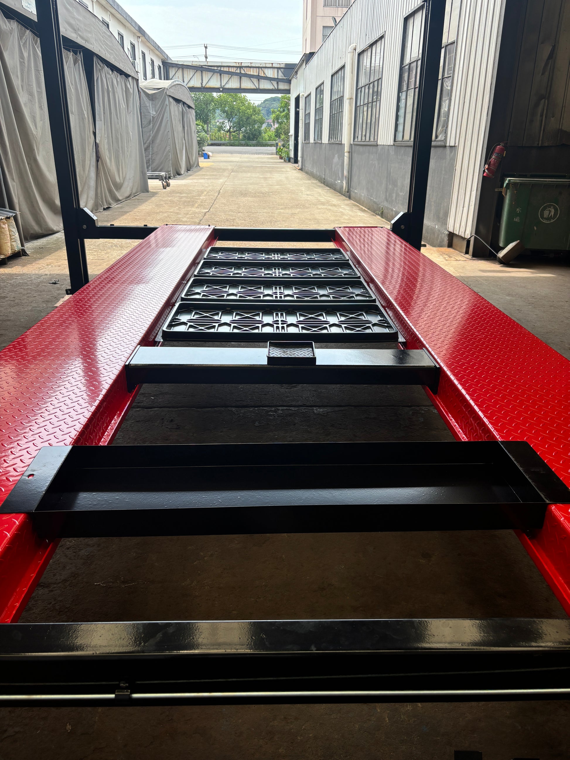Model: HDMBL-10 "The Skipper" Gold Series Boat & Trailer Storage Lift / Portable / Extra Wide / Adjustable Width Runway / Sliding Hitch Wheel Rest / 10-Year Warranty / 84″ Storage Space / 125″ Between Posts / 195″ Platform Length