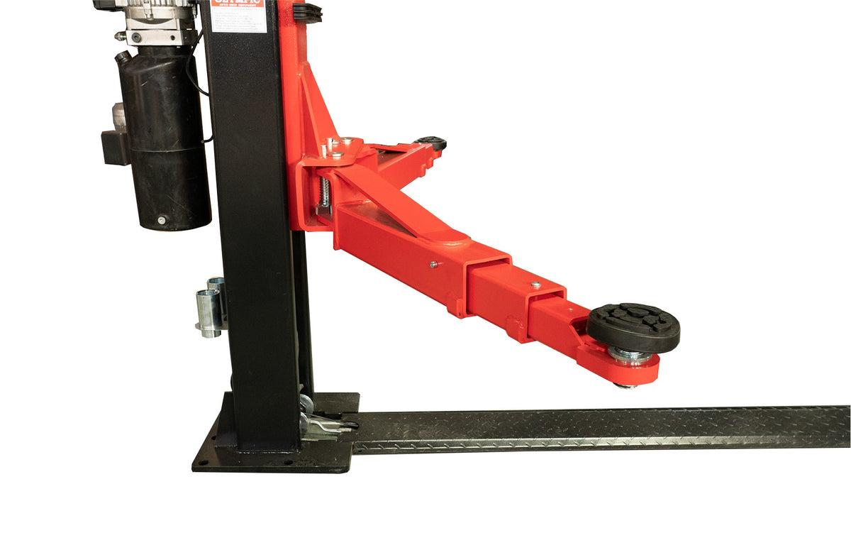 Olympic 2PBP-8 8,000 lb 2-Post Baseplate Car Lift with Symmetric Arms