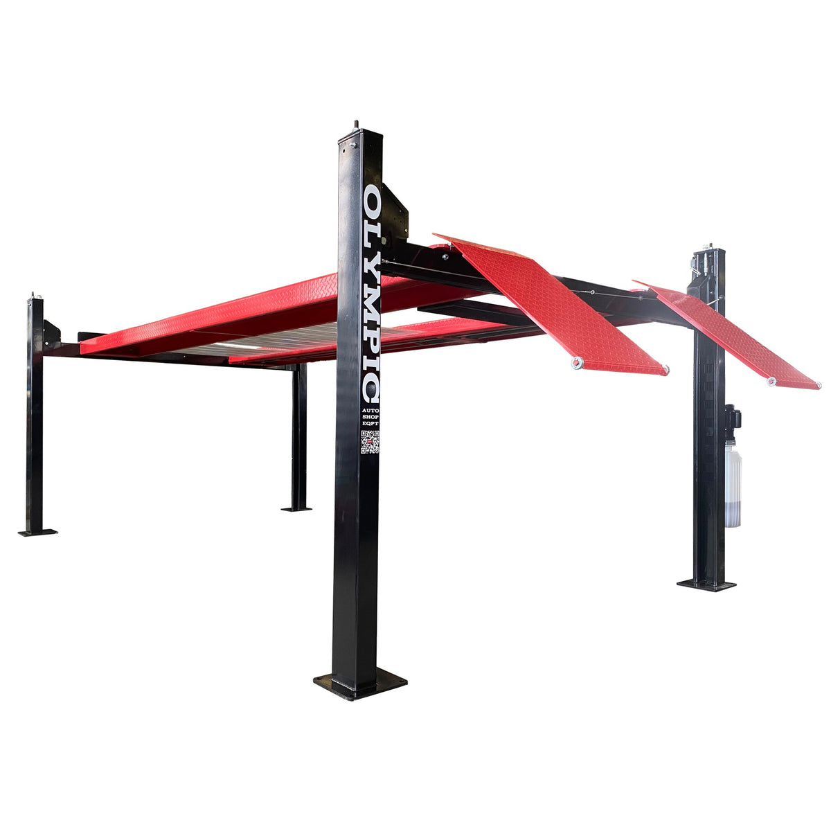 Olympic 4PHDXL-12 12,000 lb Heavy-Duty 4-Post Car & Truck Storage Lift – Extra-Wide Maintenance Lift