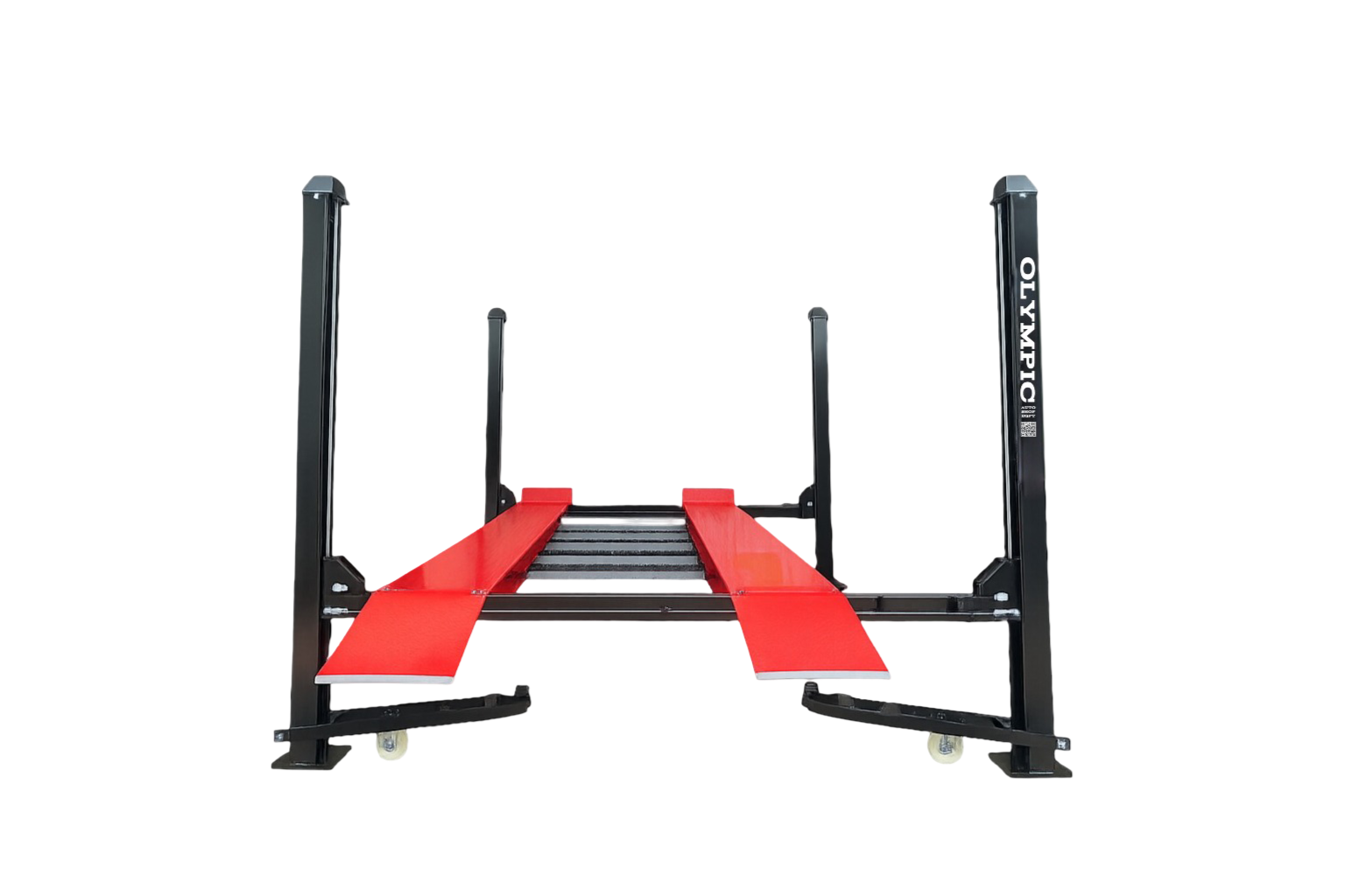 Model: Olympic HDMBL-9 / 9,000 lb. Portable Boat & Trailer Storage Lift / Extra Wide / Adjustable Width Runway / Sliding Hitch Wheel Rest / 137″ W X 199″ L / 10-Year Warranty / SHIPS FREE!