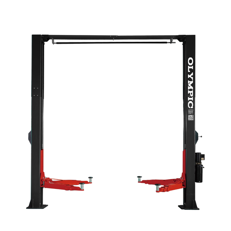 Model: Olympic 2PCFHD-12 / 12,000‐lb. HDXL / Symmetric Post / Clear floor / Single Point Lock Release / 3-Stage Arms / 3-Stage Foot Pads / 174″ H X 156″ W / 10-Year Warranty / SHIPS FREE!