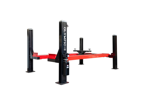 Model: 4PHDXLA-11 / Gold Series Open Front Alignment Lift / 11,000-lb. Capacity Car & Truck Maintenance / Adjustable Runway / Turntables / Slip Plates / 10-Year Warranty / 138″ W X 246″ L