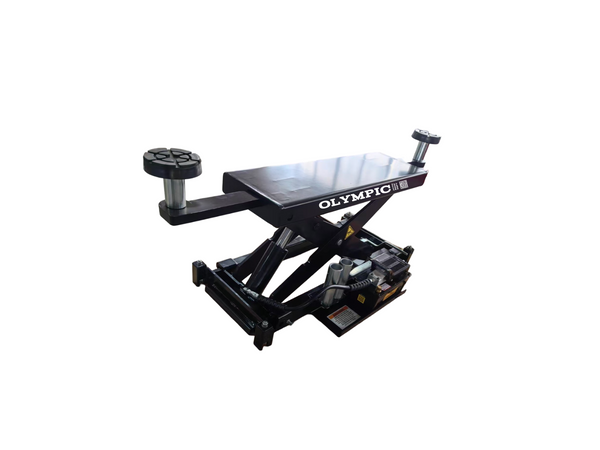 Model: YZRCJ-7 / 7,000 lb. Universal Adjustable Width Rolling Bridge Jack Fits All 4-Post Lifts / Hand Operated Pneumatic / 5-Year Warranty
