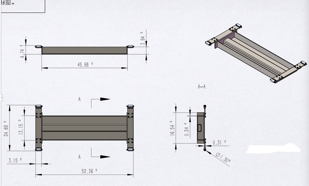 HR-10 Rolling Jack Tray for 4PXL-10 & HDMBL-10